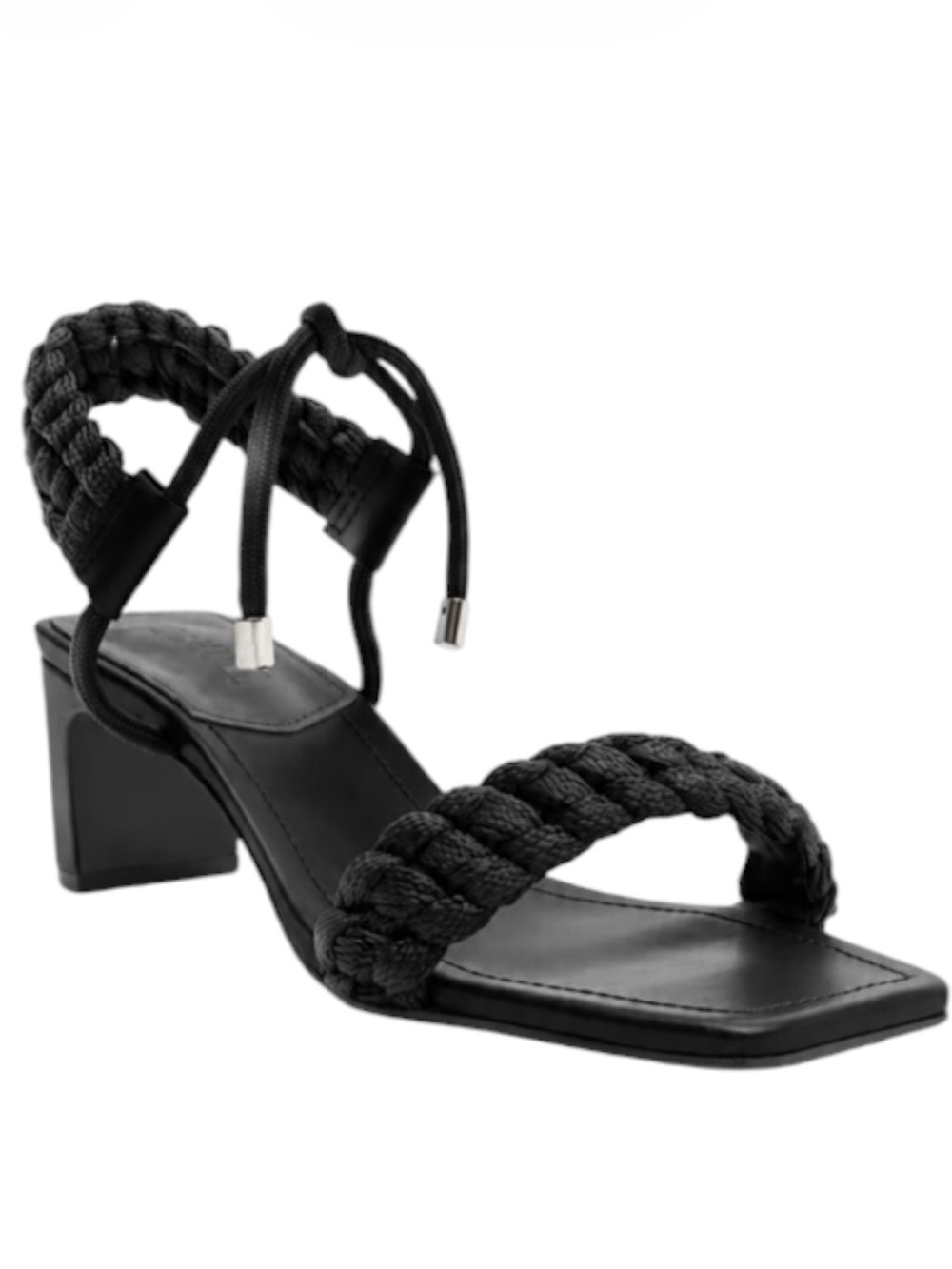 Schutz Blair Leather Braided Mid Heel Sandals‎ NEW Size 9